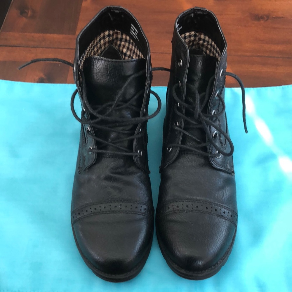 GH Bass & Co Newsboy Faux Leather Bootie